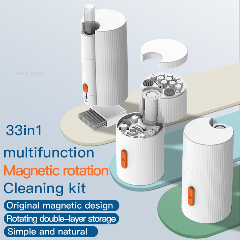 Keycap Puller Ring - 33-in-1 Cleaner Kit Computer Keyboard Brush