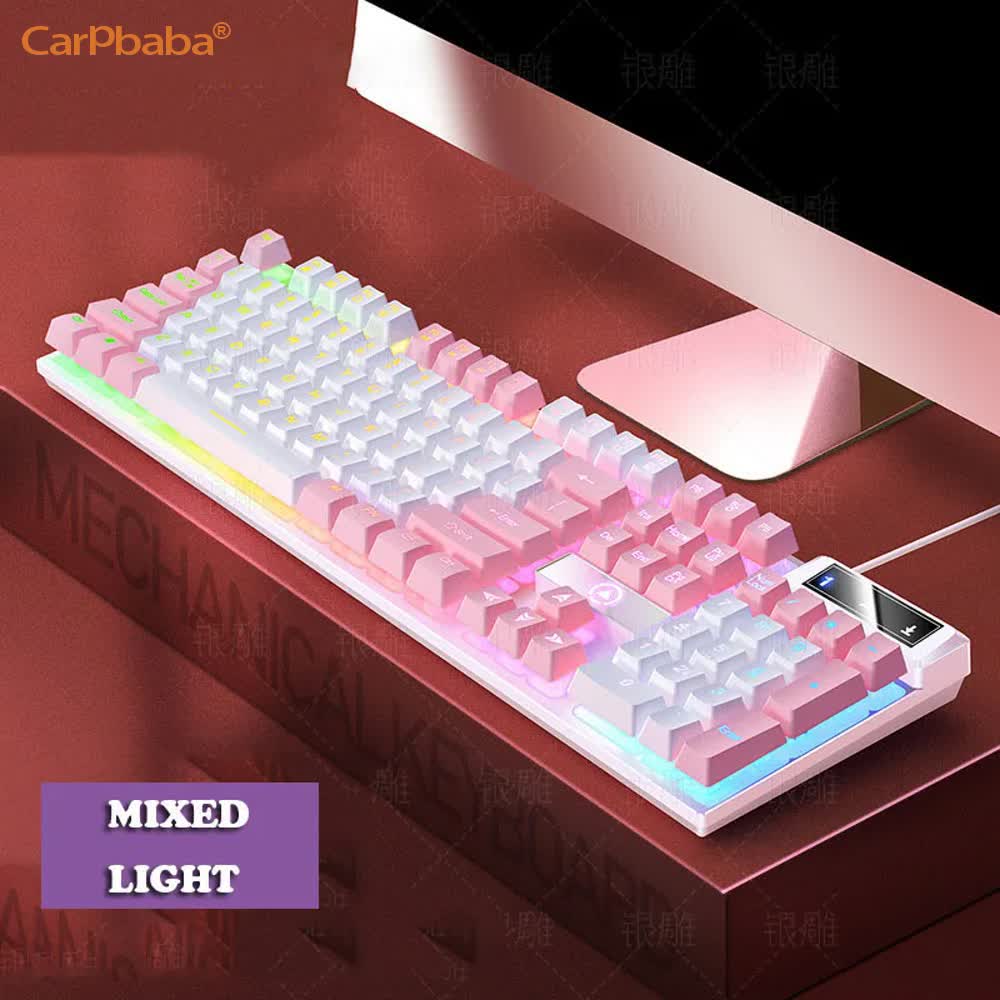 Gaming Keyboard Mobile - Carpbaba K500 104 Key USB Wired