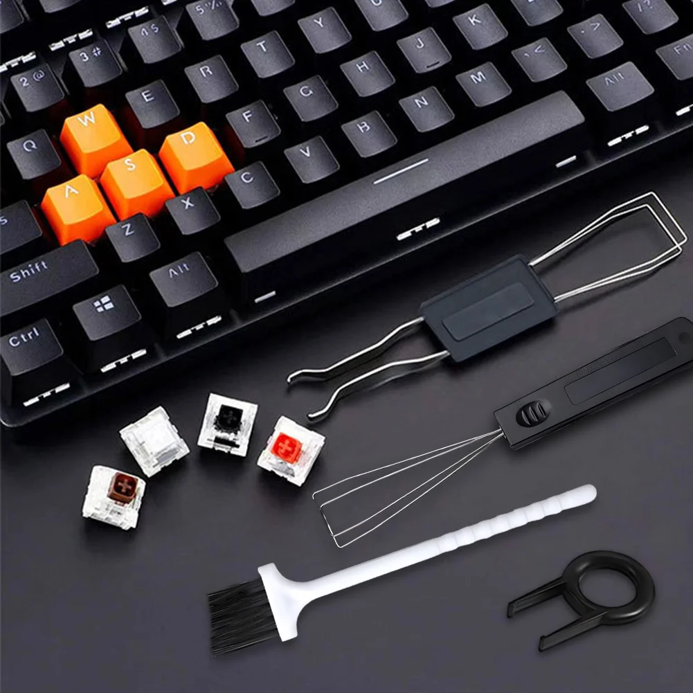 Keycap Puller Ring - 4pcs Keycap Removal Tool Set with