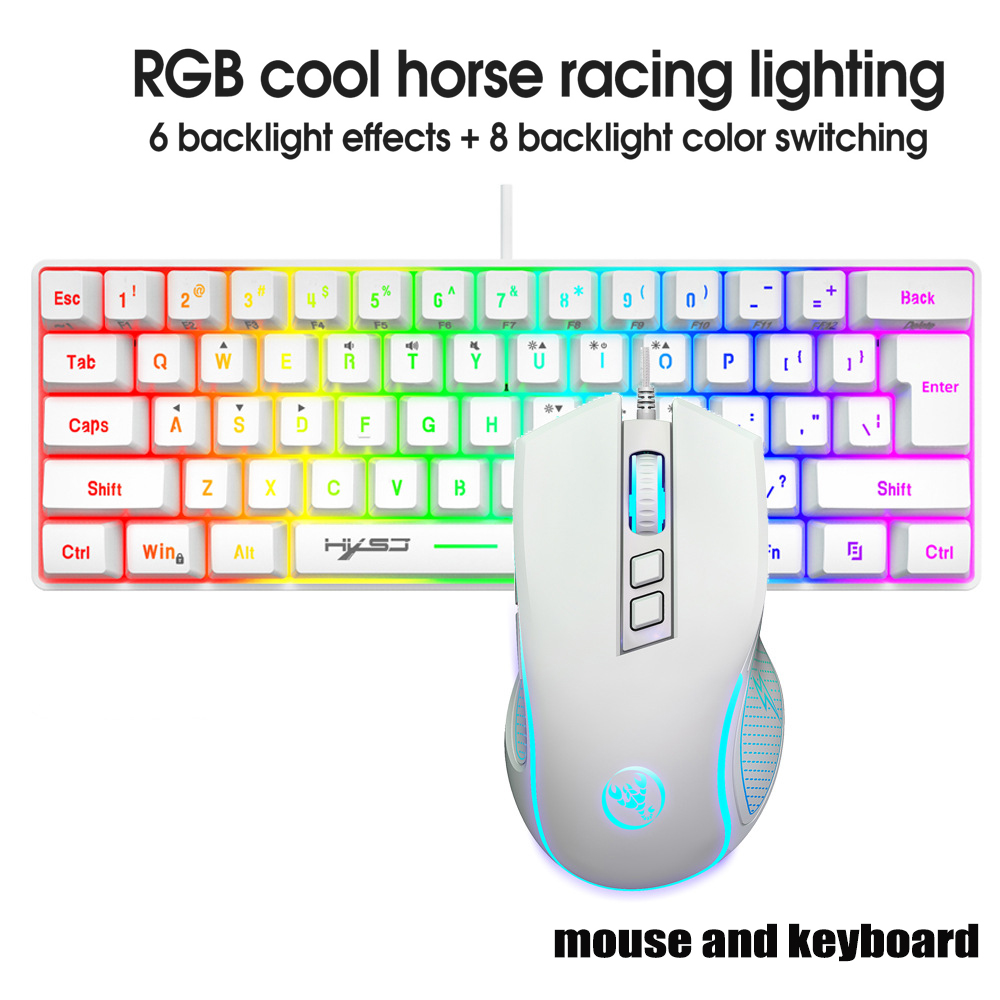 Gaming Keyboard Ergonomics - Keyboard and Mouse Teclados Kit Gamer