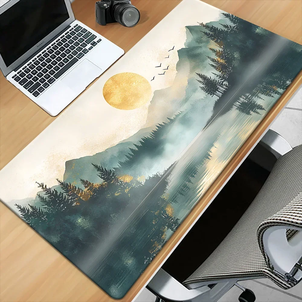 Gaming Keyboard And Mouse Pad - Custom XXL Waterproof Scenic Printed Desk