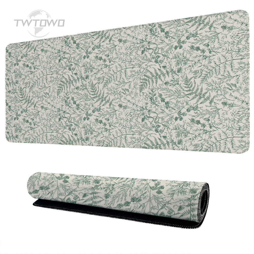 Gaming Keyboard Non Mechanical - Mouse Pad Gaming Green Flower Grass