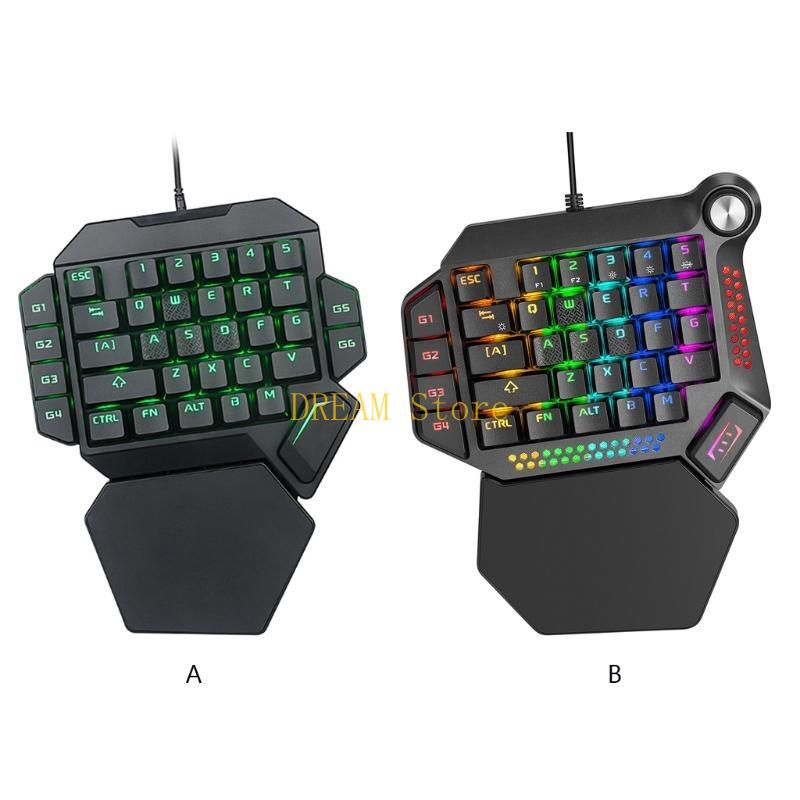Gaming Keyboard 1 Hand - Đèn nền phát sáng RGB một