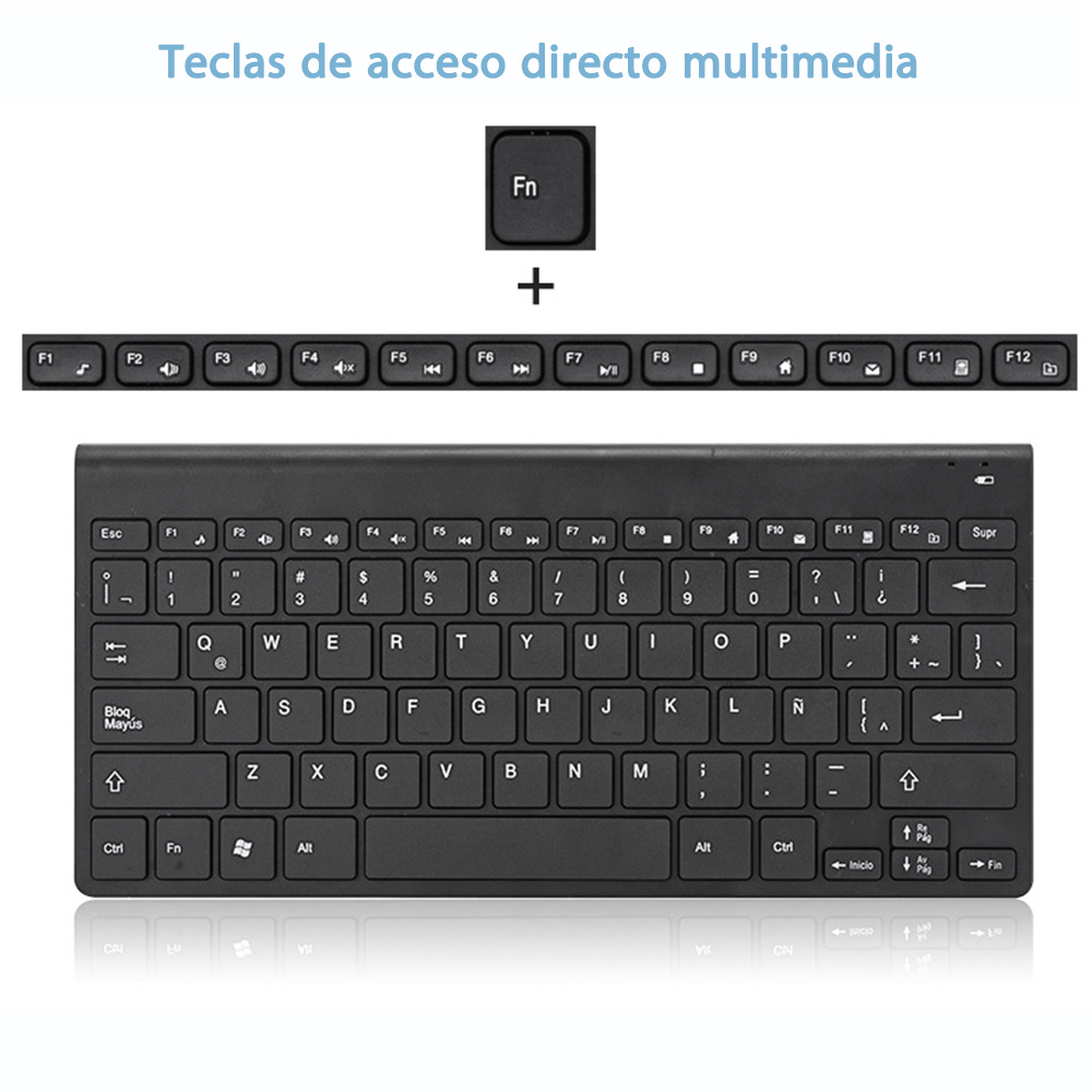 Gaming Keyboard Mouse Set - Hot 78Keys Spanish Keyboard Wireless Mouse