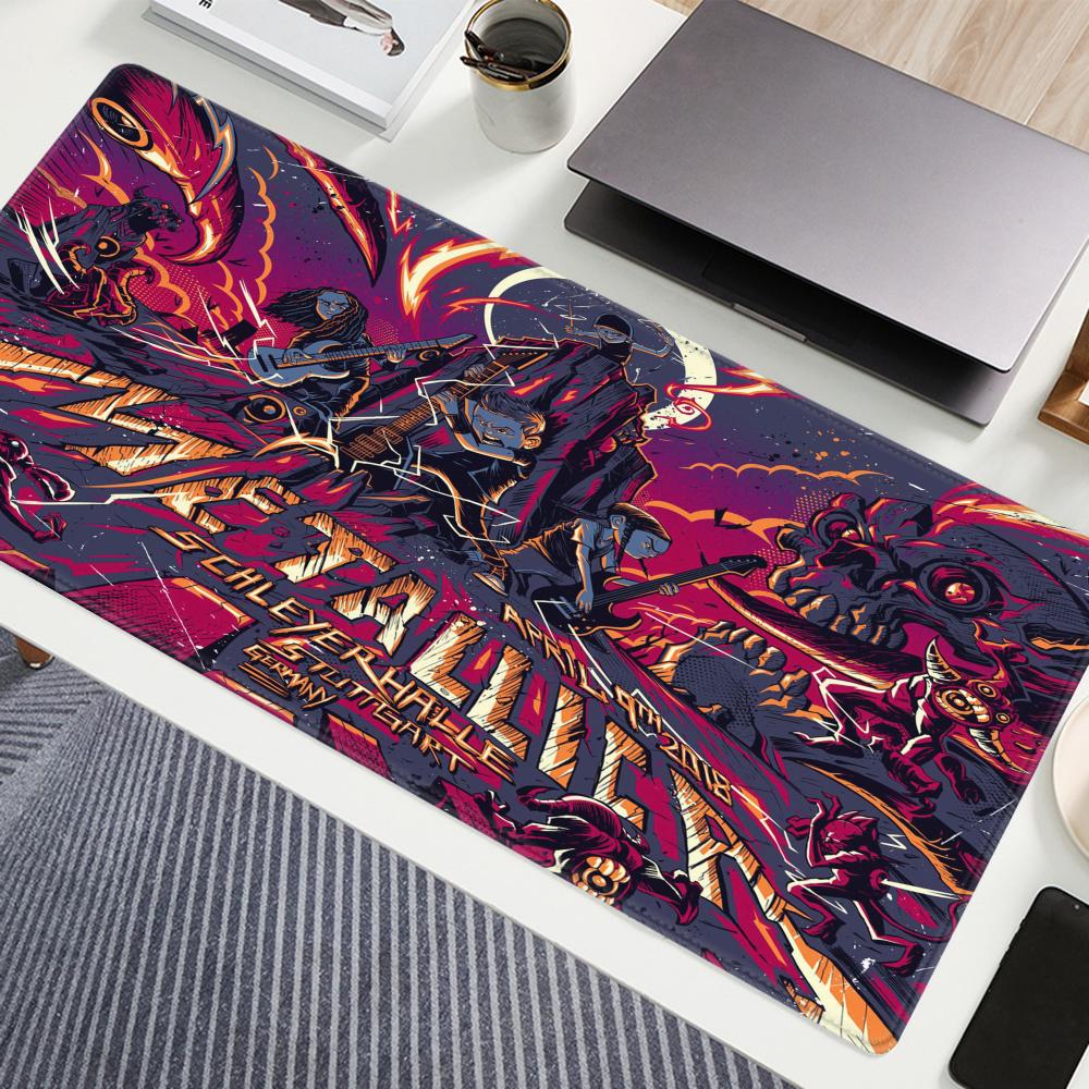 Gaming Keyboard Non Mechanical - Band M-Metallicaes Mouse Pad 90x40CM Non-slip