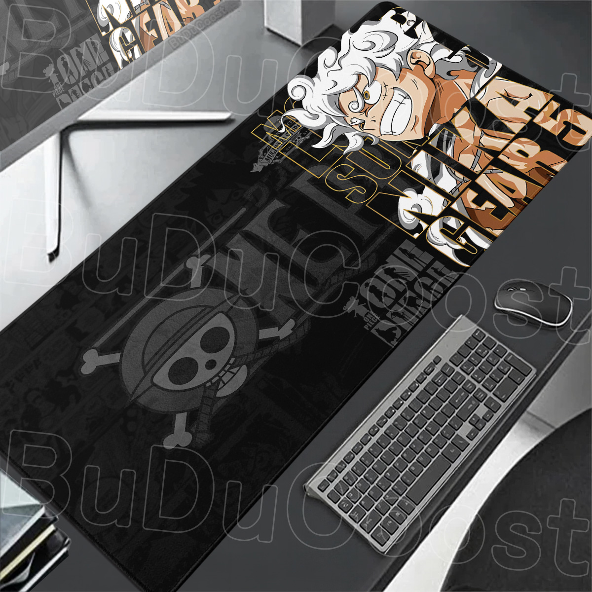 Gaming Keyboard Typewriter - One Piece Luffy Speed Black Mouse
