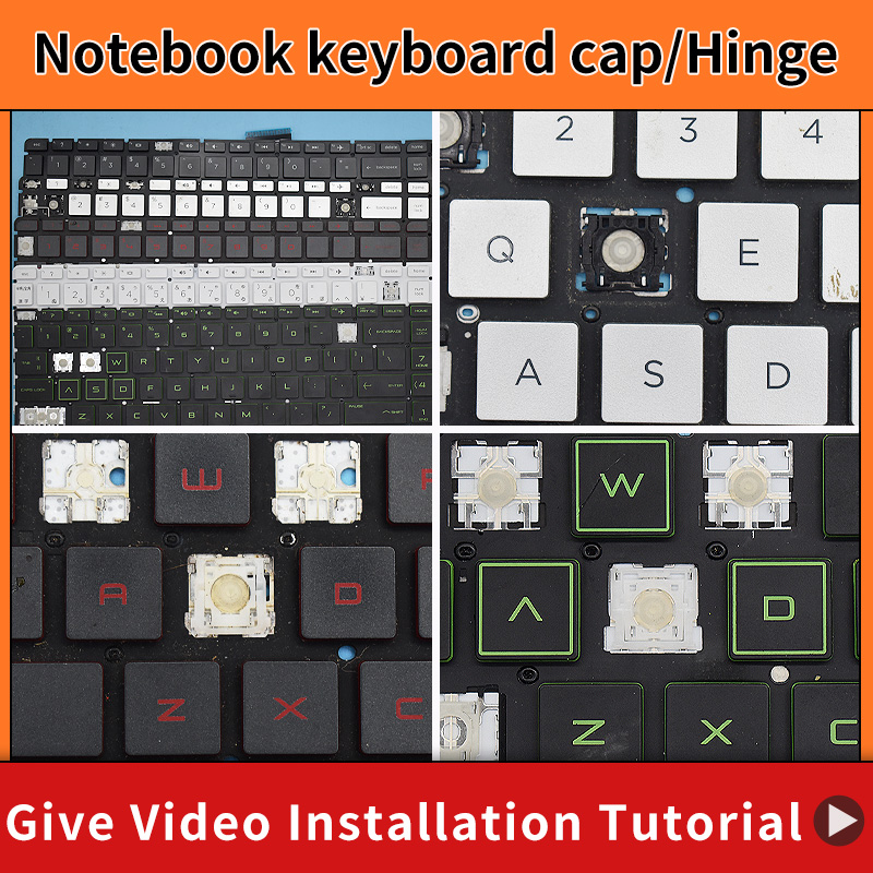 Gaming Keyboard E Yooso - Replacement Key Cap&Hinge For HP Pavilion