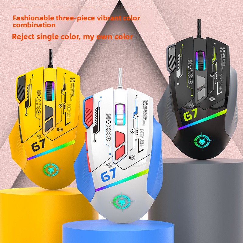 G6 Wired Gaming Mouse 128000DP - đánh giá và giá Gaming Keyboard 1 Hand