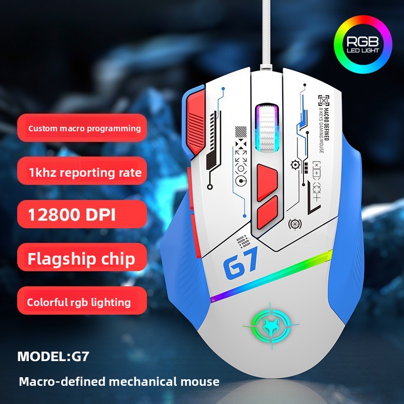 G6 Wired Gaming Mouse 128000DP - đánh giá và giá Gaming Keyboard 1 Hand