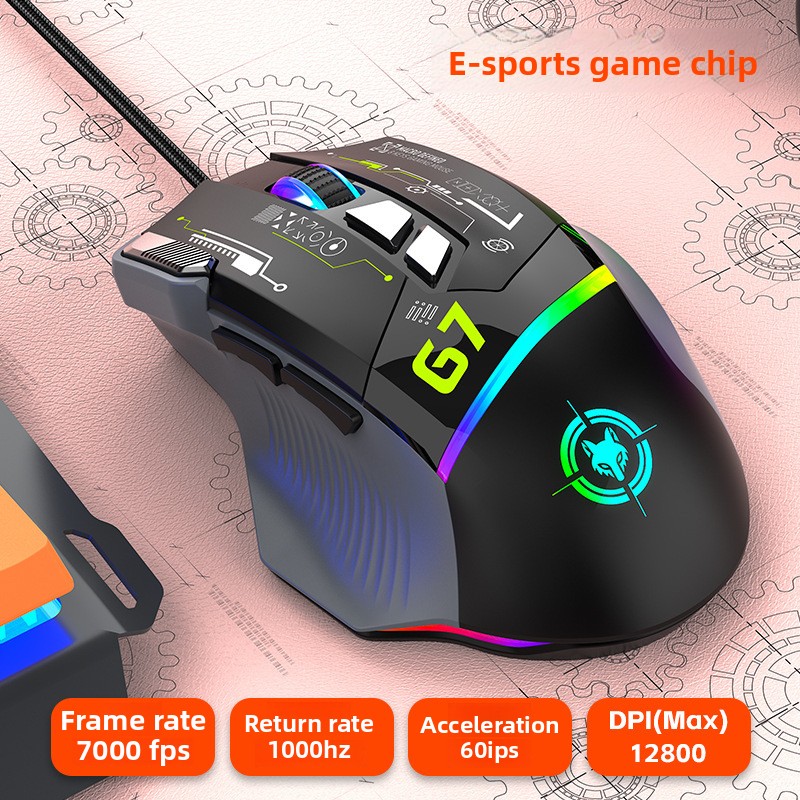G6 Wired Gaming Mouse 128000DP - đánh giá và giá Gaming Keyboard 1 Hand