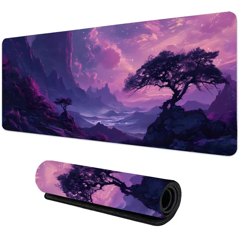 Sunset Mountain View Silicone  - đánh giá và giá Gaming Keyboard And Mouse Pad