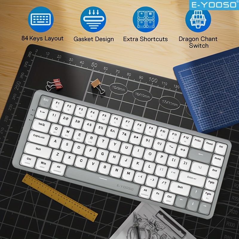 E-YOOSO Tri-Mode 2.4GWireless/ - đánh giá và giá Gaming Keyboard E Yooso