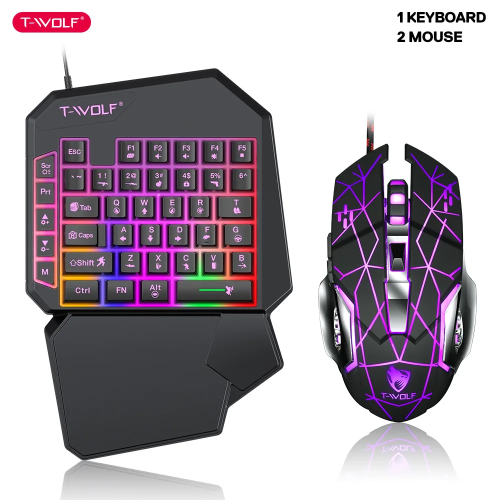 T-WOLF TF900 One Handed Keyboa - đánh giá và giá Gaming Keyboard Mobile