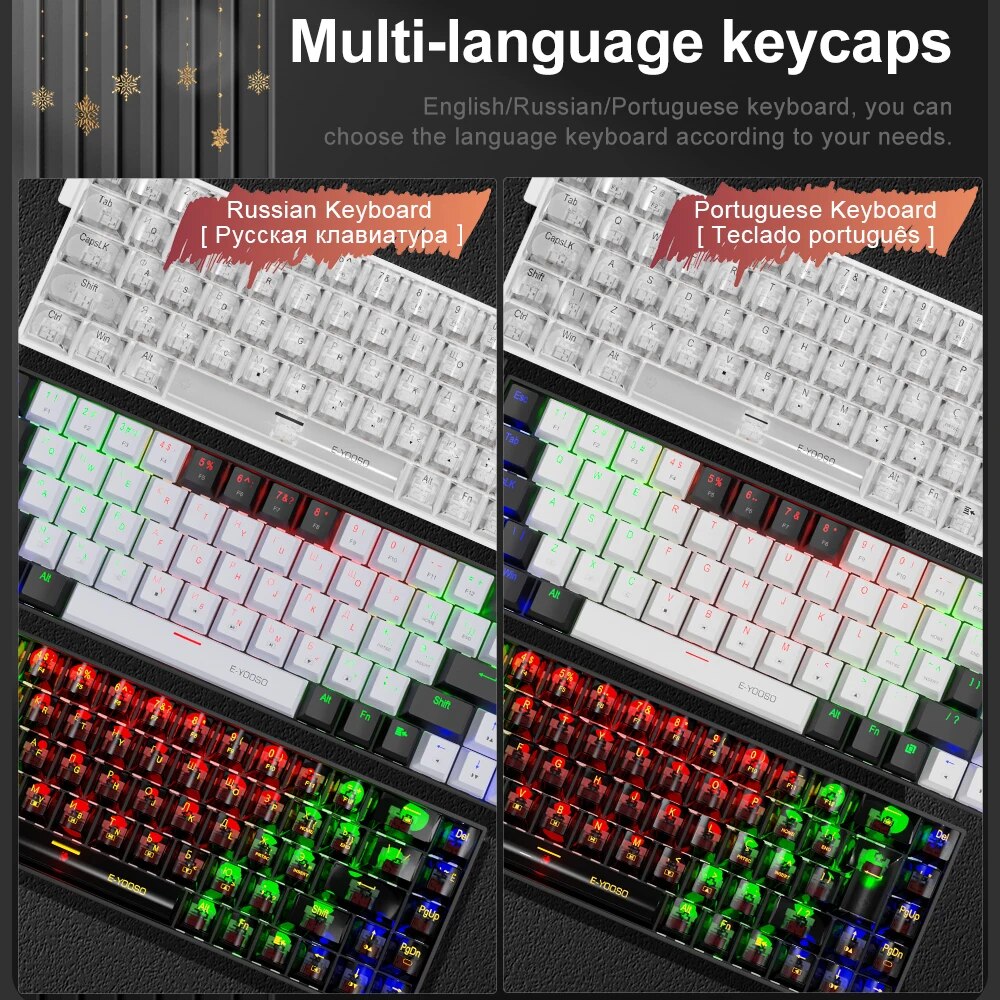 E-YOOSO Z686 USB Mini Slim Mec - đánh giá và giá Gaming Keyboard Mobile