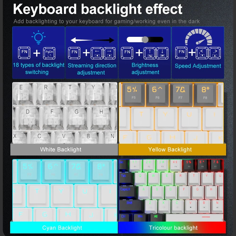 E-YOOSO Z686 USB Mini Slim Mec - đánh giá và giá Gaming Keyboard Mobile