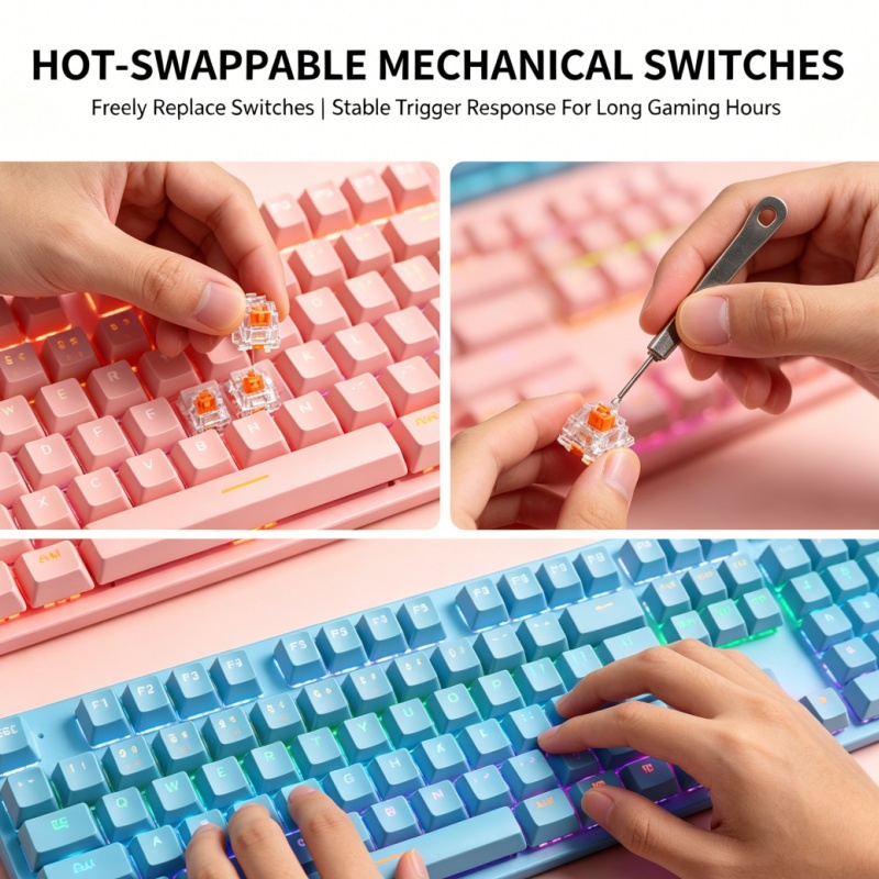 BAJEAL K300 87-Key Wired Mecha - đánh giá và giá Gaming Keyboard K300