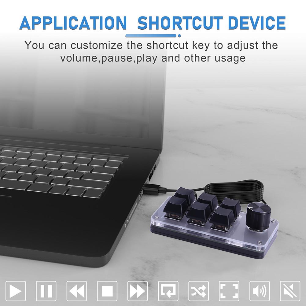 6 Key 1 Knob One Handed Mechan - đánh giá và giá Gaming Keyboard 1 Hand