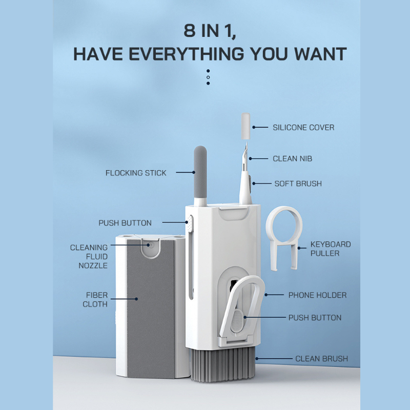 8 In 1 Cleaning Kit Keyboard C - đánh giá và giá Keycap Puller Ring