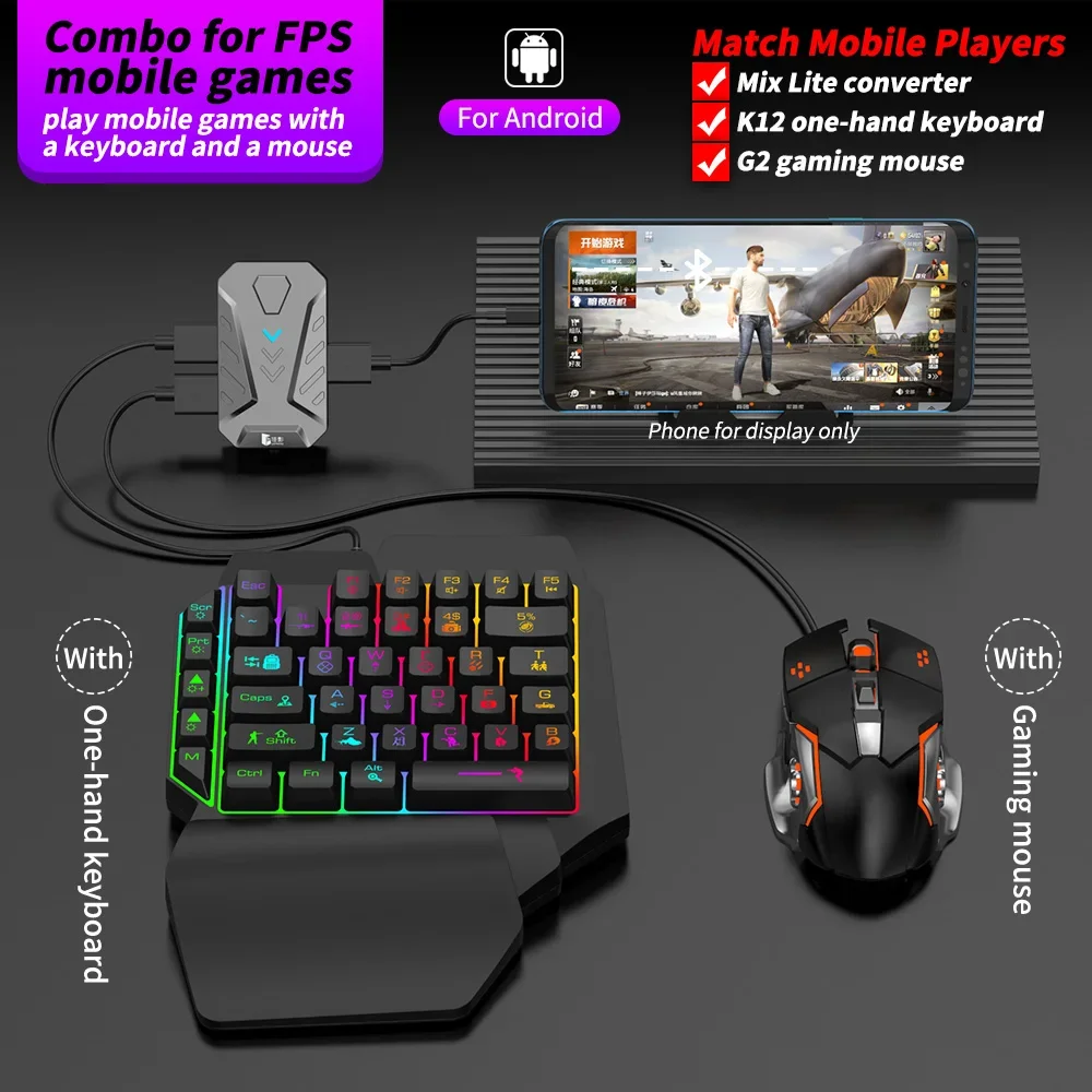 In stock Mixlite Gamepad for M - đánh giá và giá Gaming Keyboard And Mouse Converter For Mobile