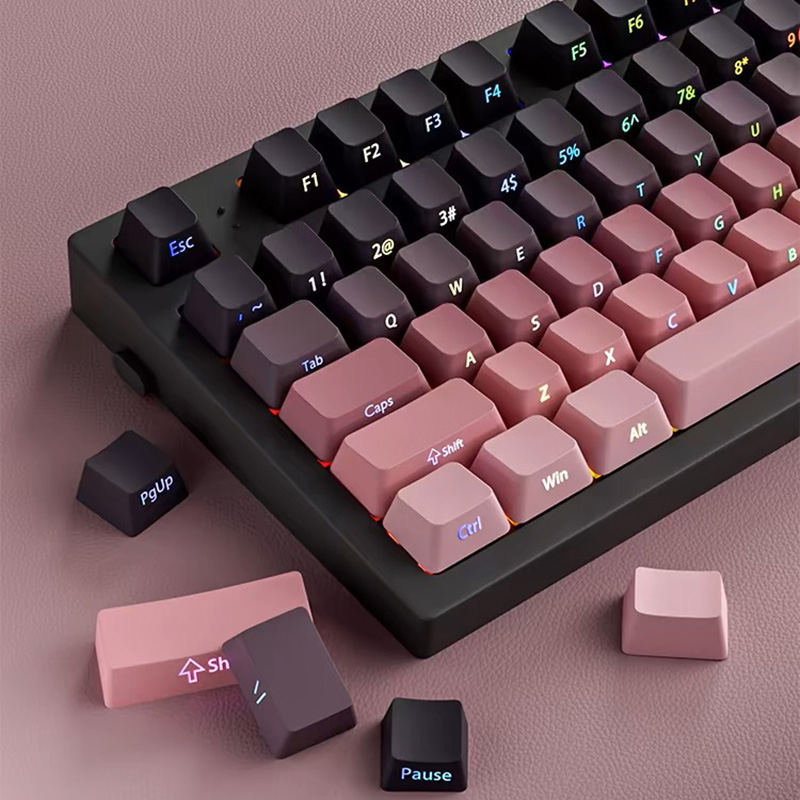 Gradient Keycaps Side Printed  - đánh giá và giá Gaming Keyboard Typewriter