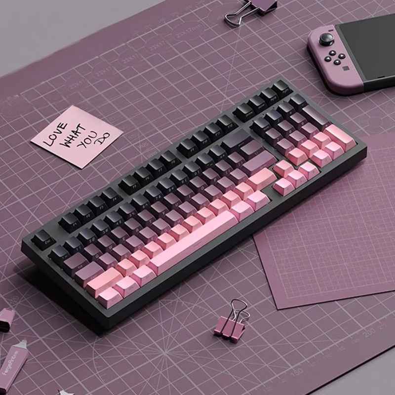 Gradient Keycaps Side Printed  - đánh giá và giá Gaming Keyboard Typewriter