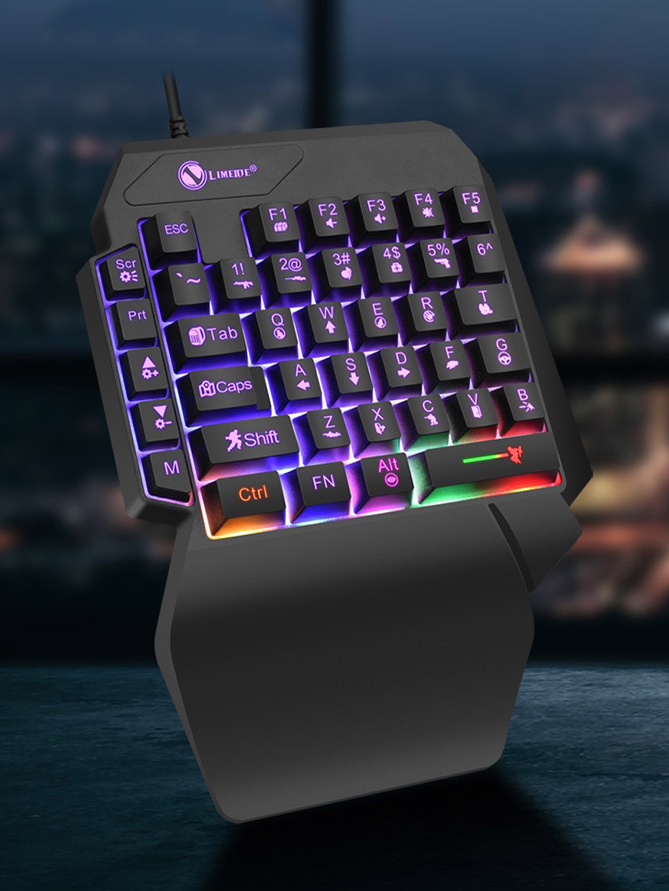 Mechanical one-handed light ga - đánh giá và giá Gaming Keyboard 1 Hand