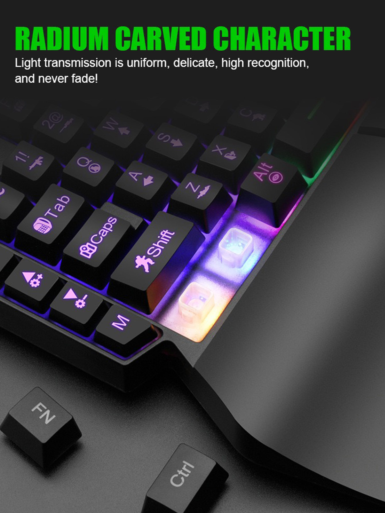 Mechanical one-handed light ga - đánh giá và giá Gaming Keyboard 1 Hand