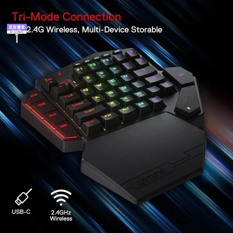 New Redragon K585 PRO Wireless - đánh giá và giá Gaming Keyboard 1 Hand