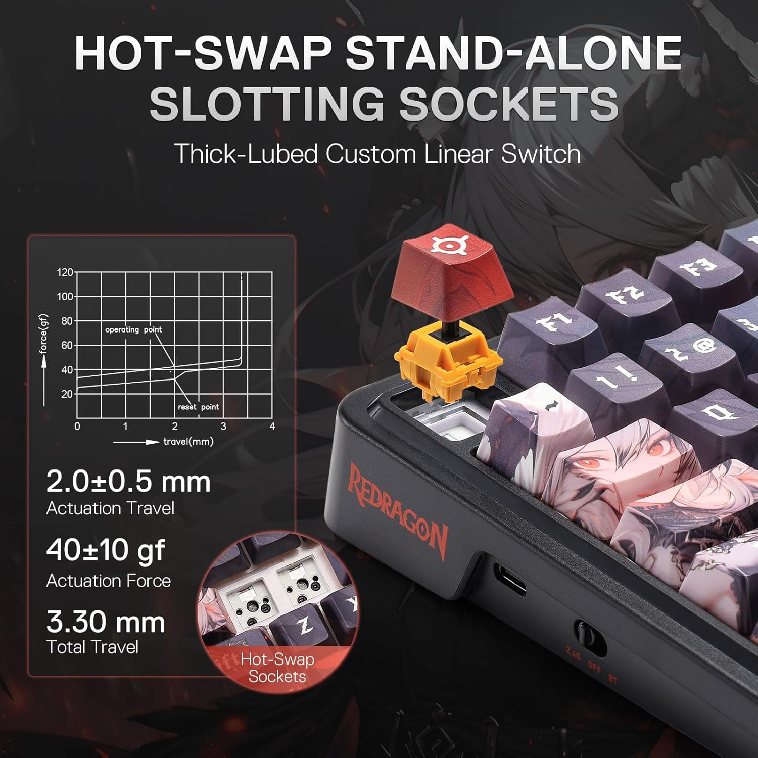 Redragon Wireless Gasket Gamin - đánh giá và giá Gaming Keyboard Mobile