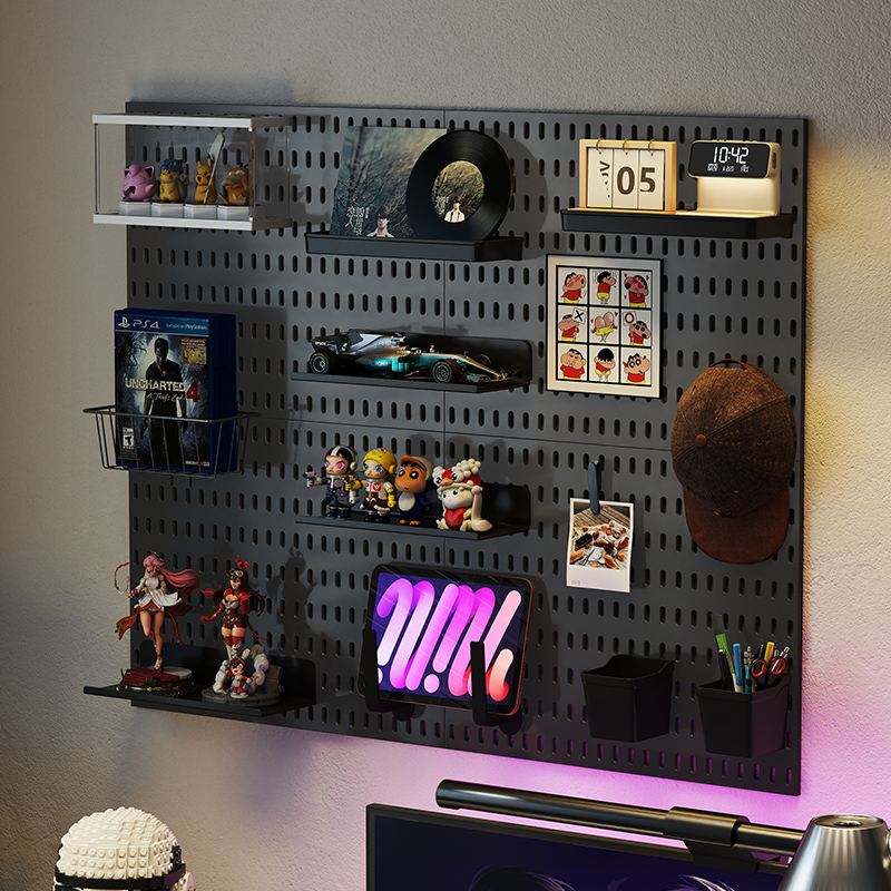 Adhesive Pegboard Shelf for Ga - đánh giá và giá Gaming Keyboard Mouse