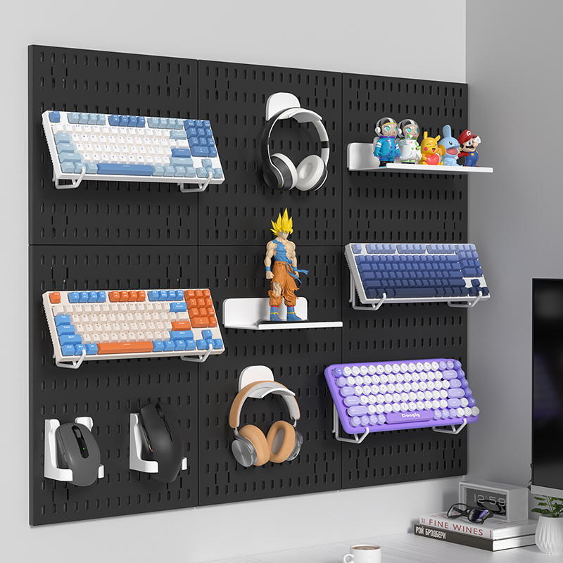 Adhesive Pegboard Shelf for Ga - đánh giá và giá Gaming Keyboard Mouse