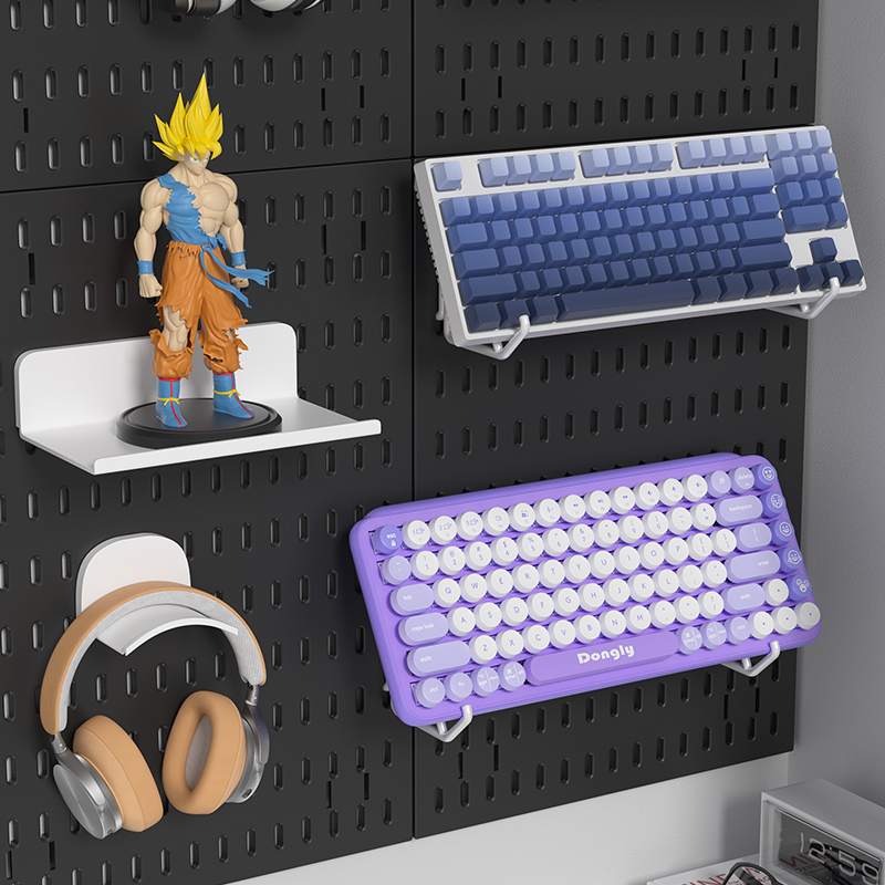 Adhesive Pegboard Shelf for Ga - đánh giá và giá Gaming Keyboard Mouse