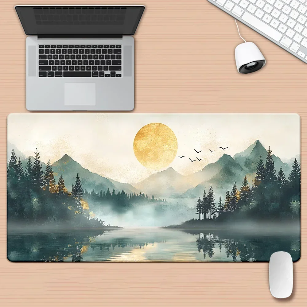 Custom XXL Waterproof Scenic P - đánh giá và giá Gaming Keyboard And Mouse Pad