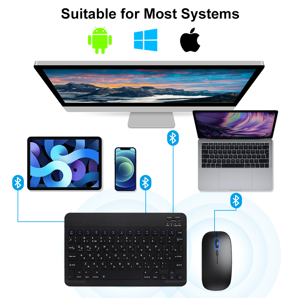 Bluetooth Keyboard and Mouse F - đánh giá và giá Gaming Keyboard Ergonomics