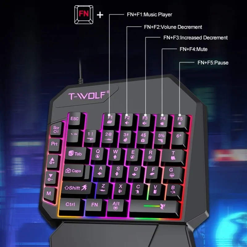 5 In 1 Set 35keys One Handedly - đánh giá và giá Gaming Keyboard 1 Hand