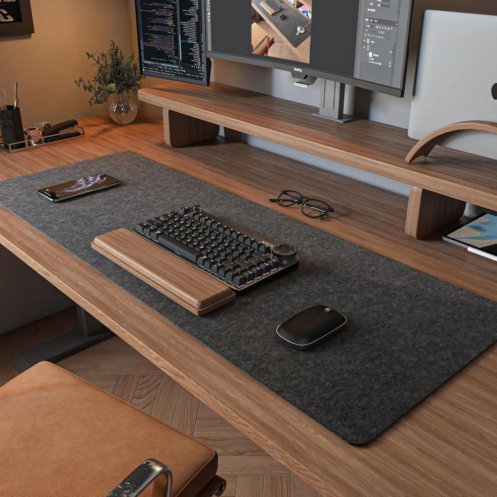 Felt Desk Mat Computer Mat for - đánh giá và giá Gaming Keyboard And Mouse Pad