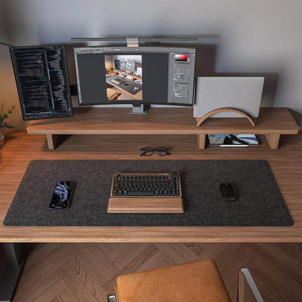 Felt Desk Mat Computer Mat for - đánh giá và giá Gaming Keyboard And Mouse Pad