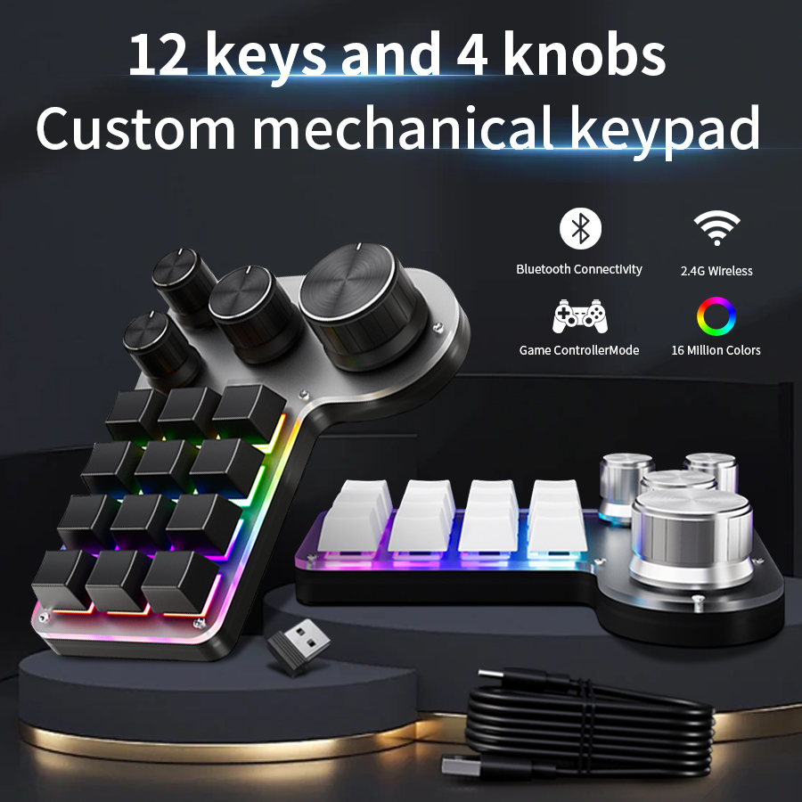 3 Modes 12 Keys Mechanical Key - đánh giá và giá Gaming Keyboard 1 Hand