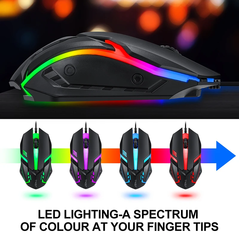 T-WOLF Game Four Piece TF800 I - đánh giá và giá Gaming Keyboard Mouse Set