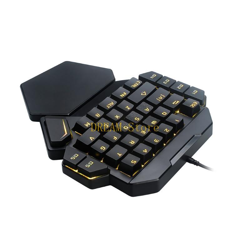 Đèn nền phát sáng RGB một tay  - đánh giá và giá Gaming Keyboard 1 Hand