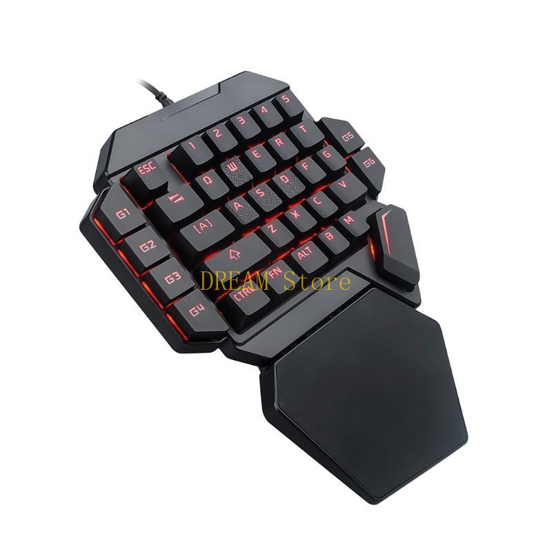 Đèn nền phát sáng RGB một tay  - đánh giá và giá Gaming Keyboard 1 Hand