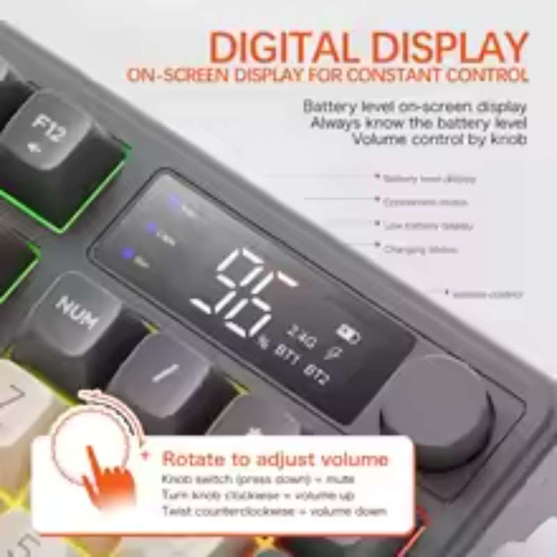 FreeWolf T96 Wireless Bluetoot - đánh giá và giá Gaming Keyboard Mouse Set