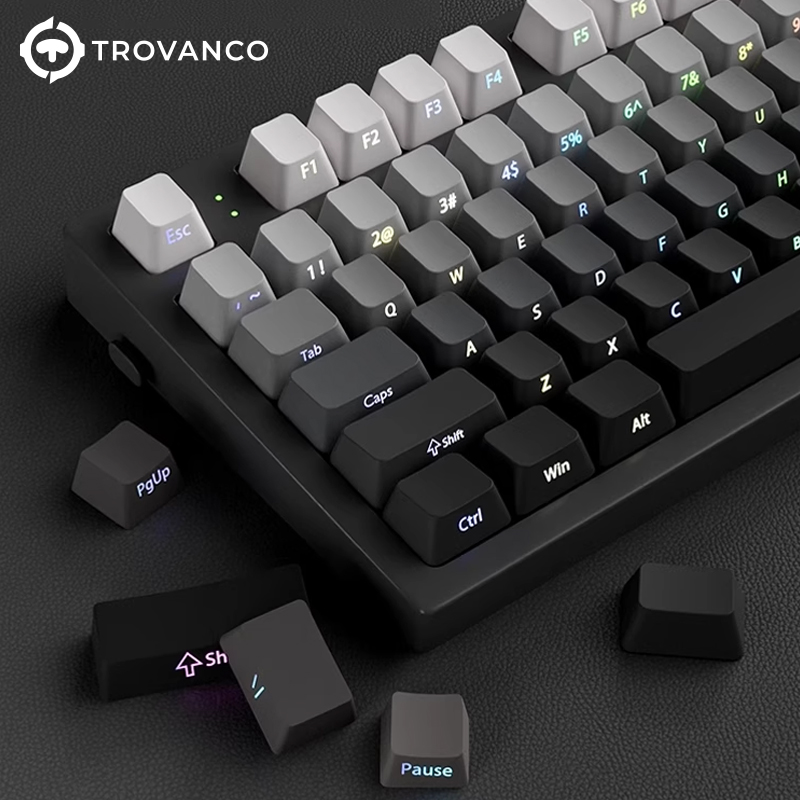 130 Keys Gradient Keycaps Side - đánh giá và giá Gaming Keyboard Typewriter