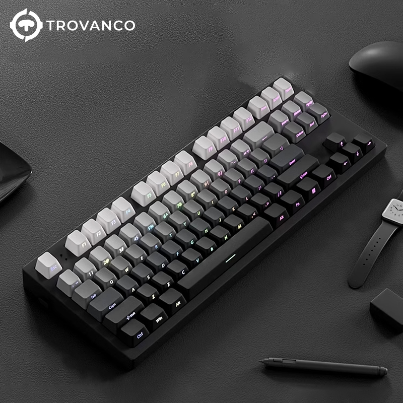 130 Keys Gradient Keycaps Side - đánh giá và giá Gaming Keyboard Typewriter