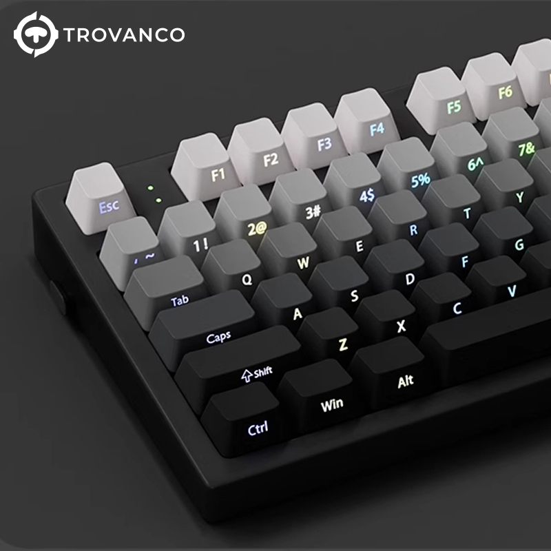 130 Keys Gradient Keycaps Side - đánh giá và giá Gaming Keyboard Typewriter