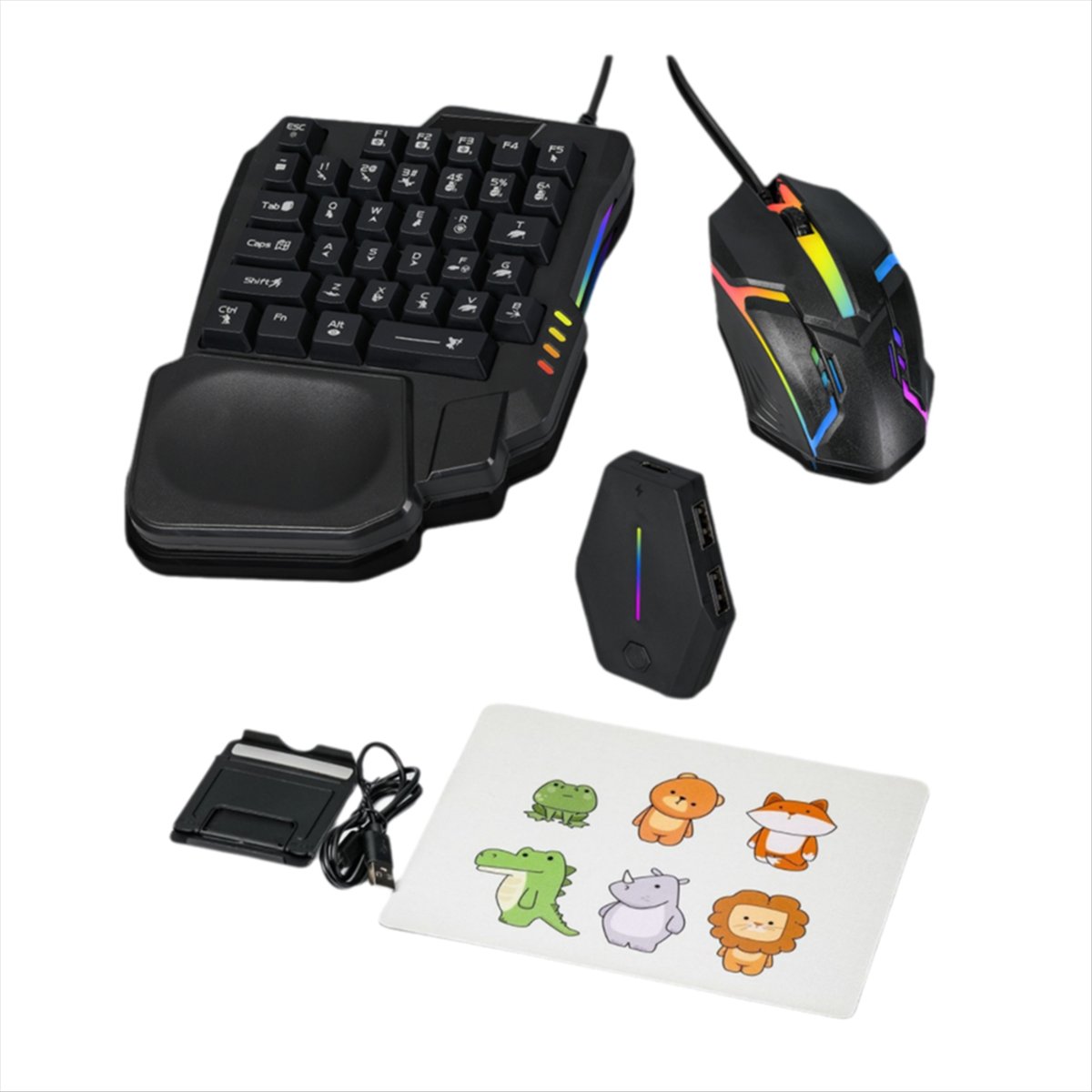 ★▲ 35Key Ergonomics RGB Gaming - đánh giá và giá Gaming Keyboard And Mouse Converter For Mobile