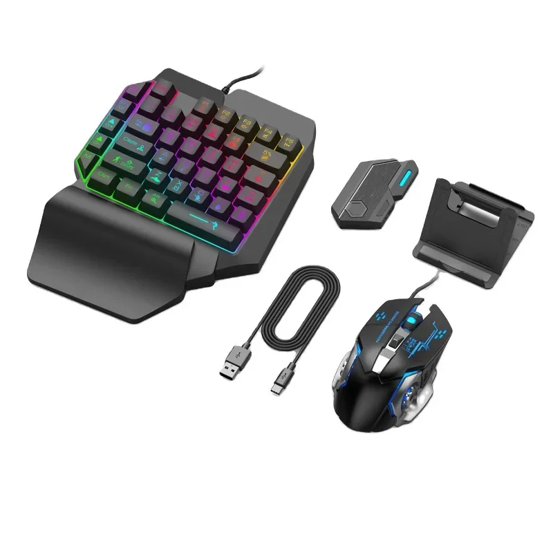Gaming Keyboard and Mouse Set  - đánh giá và giá Gaming Keyboard 1 Hand