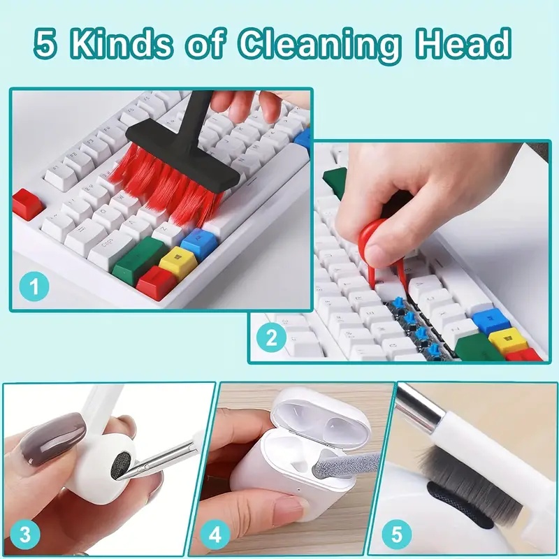 5 In 1 Multifunctional Earphon - đánh giá và giá Keycap Puller Ring