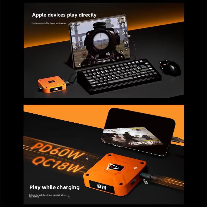 Aimzenix AX360M QiBing iOS Key - đánh giá và giá Gaming Keyboard And Mouse Converter For Mobile