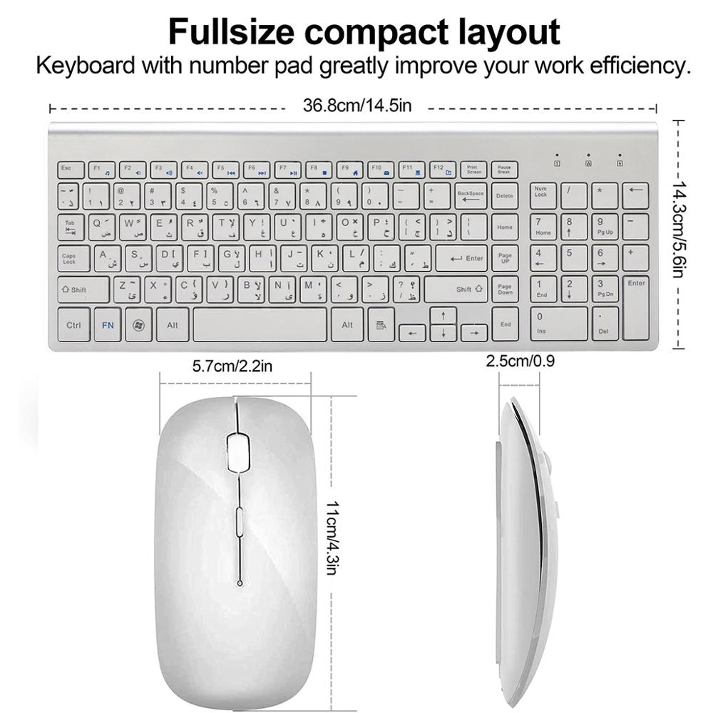 Tiếng Ả Rập Nhân Vật 2.4G Slim - đánh giá và giá Gaming Keyboard Mobile